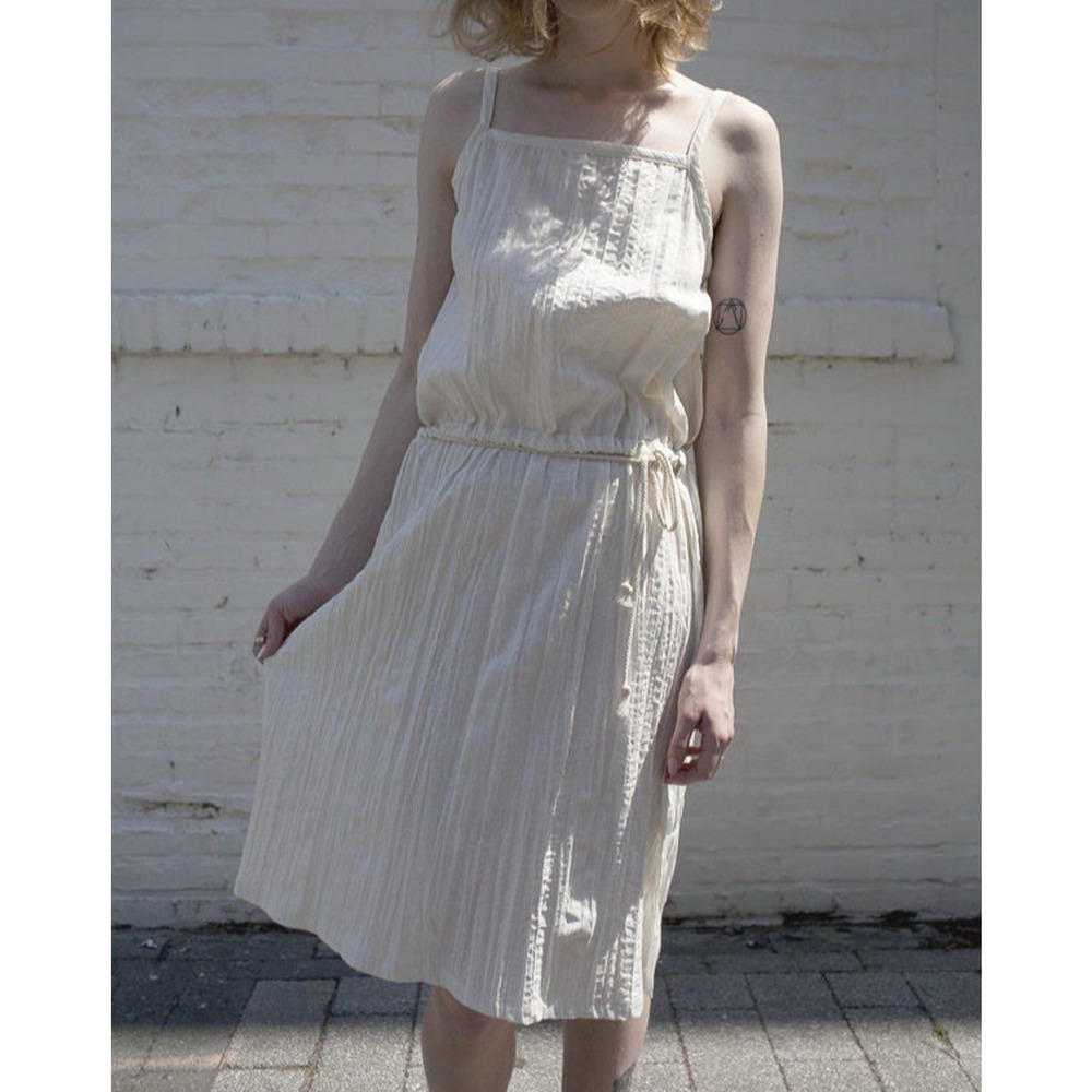 Desiree Klein Hedy Sleeveless Wrap Dress Ivory Size Small - Picture 5 of 12